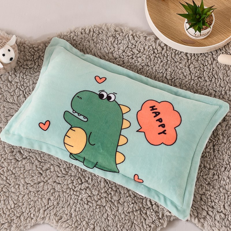 1-3岁卡通宝宝绒枕头套幼儿园秋冬加绒儿童枕套枕头套枕芯内胆套