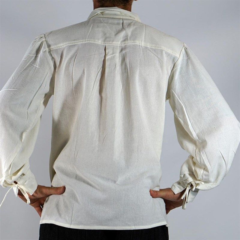 中世纪文艺复兴服装复古翻领绑带宽松男士上衣平民贵族衣服舞台服