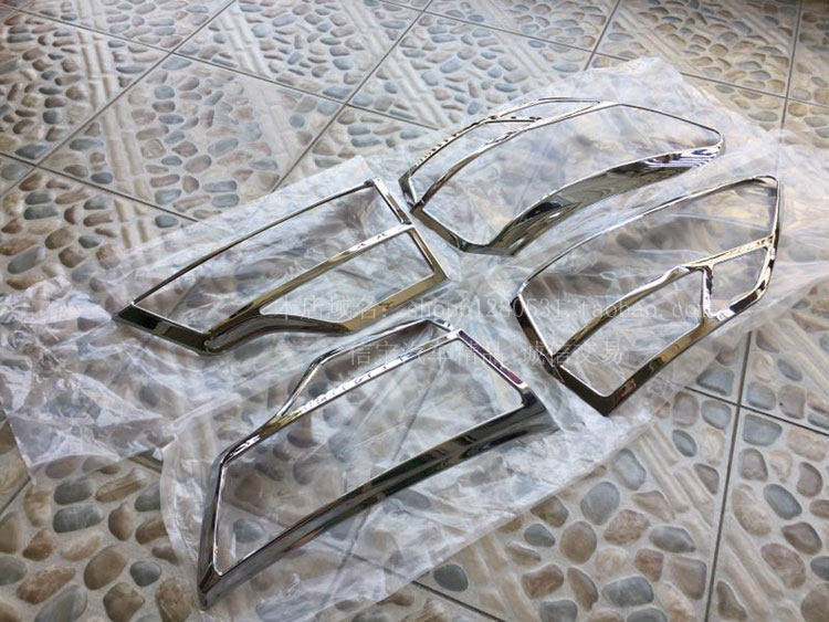 18-19款汉兰达尾灯罩大灯框 新汉兰达前后雾灯饰条改装灯框罩亮条