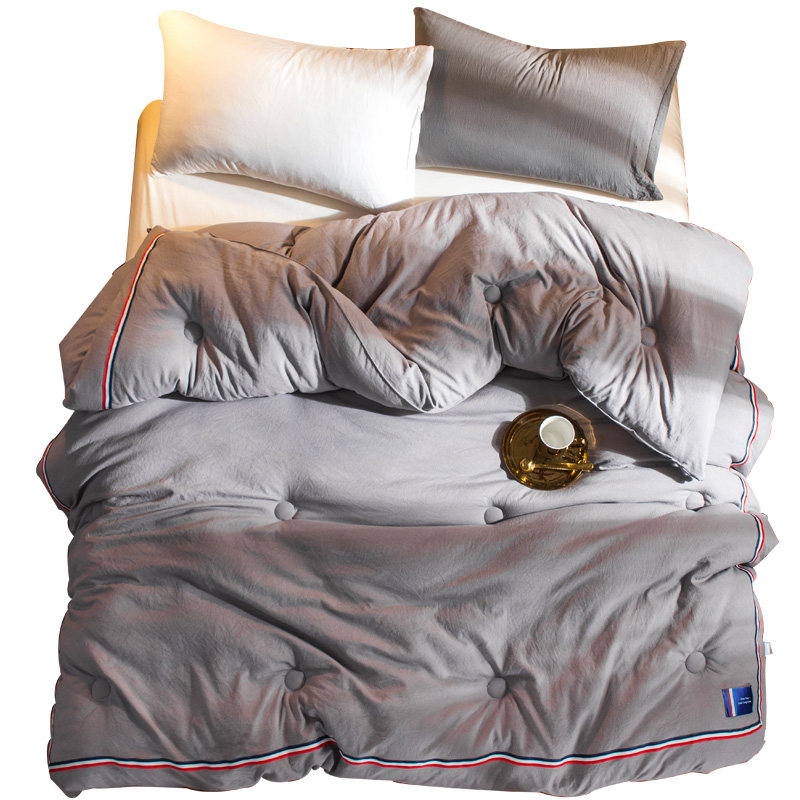 日式水洗棉加厚保暖被芯冬被双人床棉被单人学生宿舍空调春秋被子,床上用品,化纤被,淘宝优惠券,粉丝福利购,淘宝优惠卷