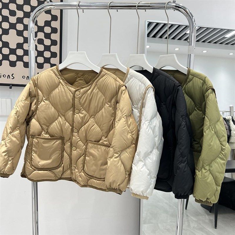 2024秋冬新款儿童轻薄羽绒服内胆短款男童女童中大童宝宝冬装外套