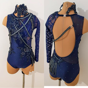 纳图薇艺术体操服啦啦操艺考芭蕾舞比赛儿童表演训练技巧服N597