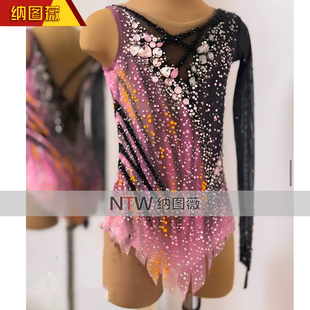 纳图薇艺术体操服啦啦操艺考滑冰服比赛儿童表演训练技巧服N1104