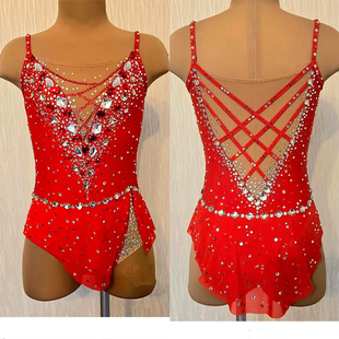 纳图薇艺术体操服啦啦操艺考芭蕾舞比赛儿童表演训练技巧服N652