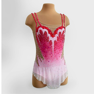 纳图薇艺术体操服啦啦操艺考滑冰服比赛儿童表演训练技巧服N808