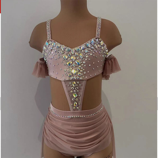 纳图薇现代抒情服舞钢管舞演出女空中瑜伽比赛服杂技吊环服846