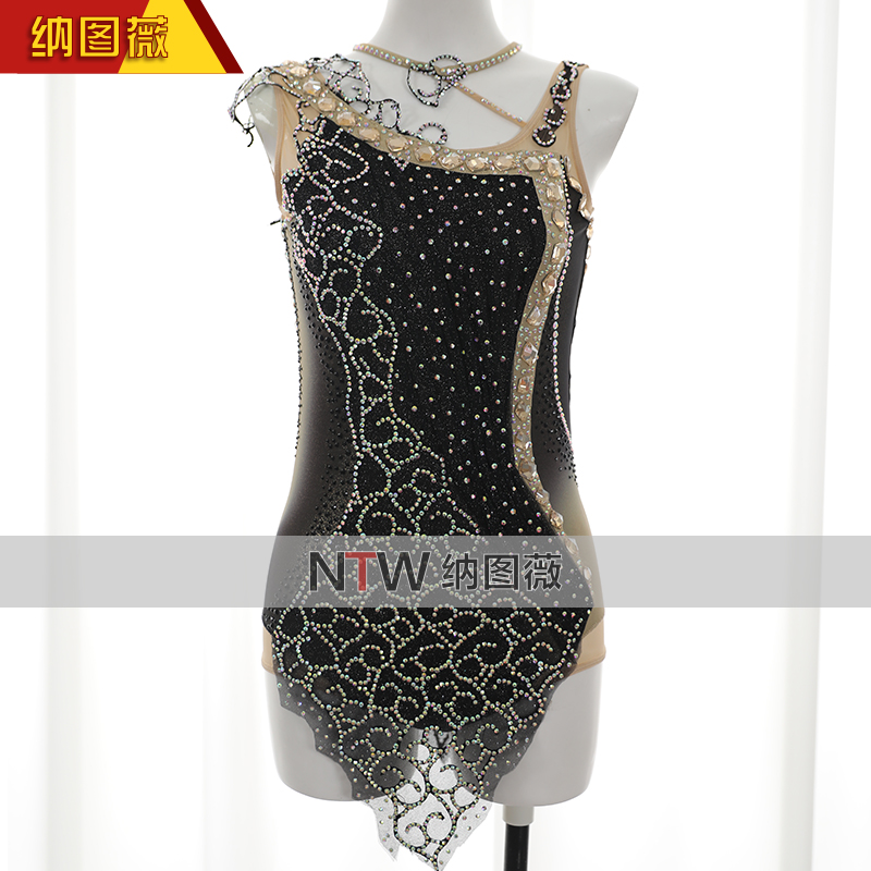 纳图薇艺术体操服啦啦操艺考滑冰服比赛儿童表演训练技巧服N1046