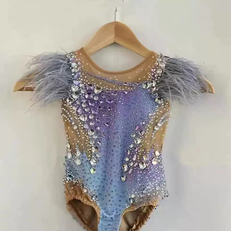 纳图薇艺术体操服啦啦操艺考滑冰服比赛儿童表演训练技巧服N1050