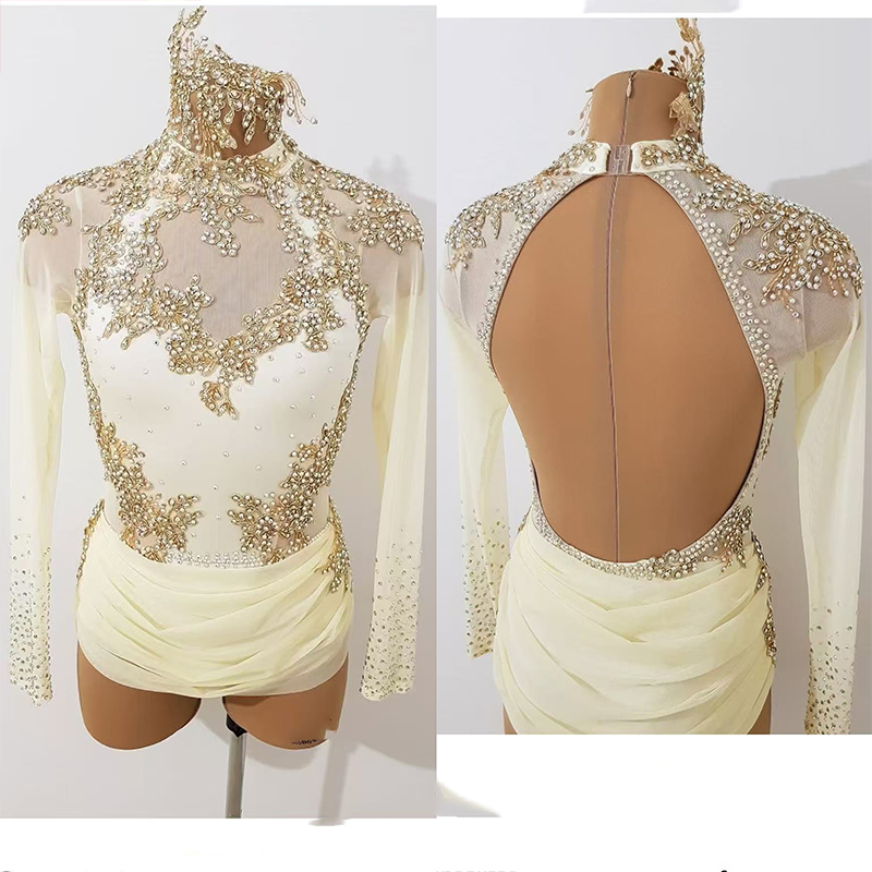 纳图薇艺术体操服啦啦操艺考芭蕾舞比赛儿童表演训练技巧服N644