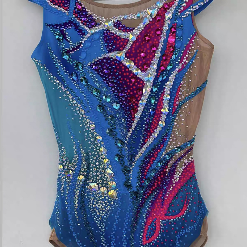 纳图薇艺术体操服啦啦操艺考滑冰服比赛儿童表演训练技巧服N834