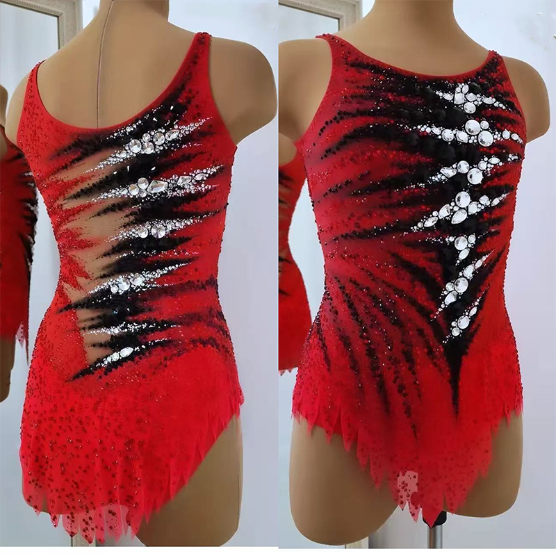 纳图薇艺术体操服啦啦操艺考芭蕾舞比赛儿童表演训练技巧服N670