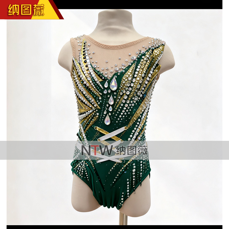 纳图薇艺术体操服啦啦操艺考滑冰服比赛儿童表演训练技巧服N1039