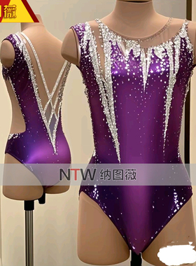 纳图薇艺术体操服啦啦操艺考芭蕾舞比赛儿童表演训练技巧服N328