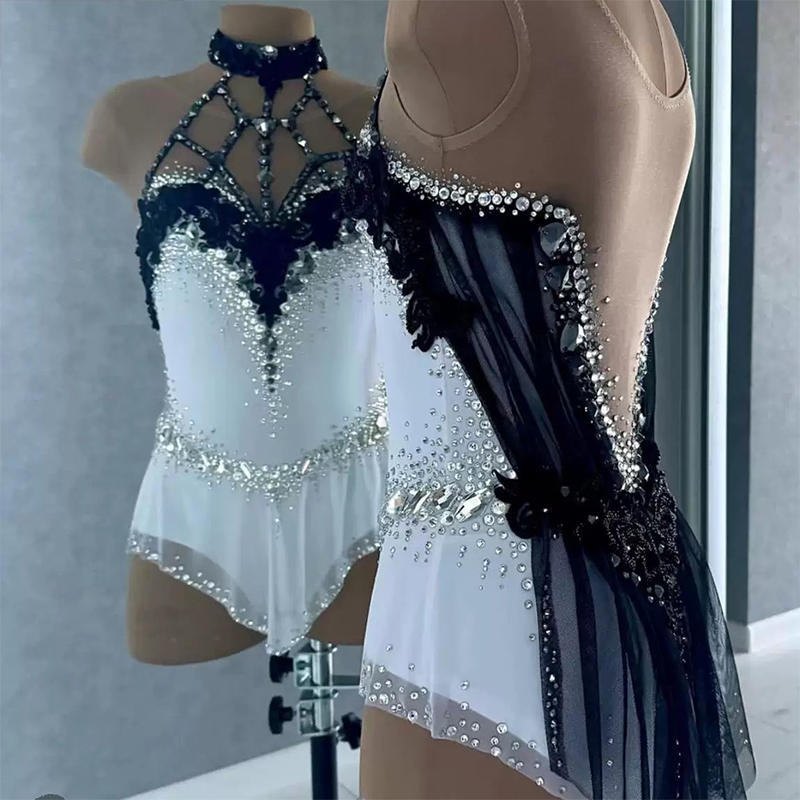 纳图薇艺术体操服啦啦操艺考滑冰服比赛儿童表演训练技巧服N1026