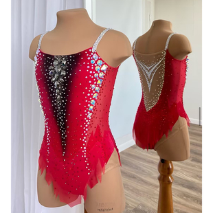 纳图薇艺术体操服啦啦操艺考滑冰服比赛儿童表演训练技巧服N1090