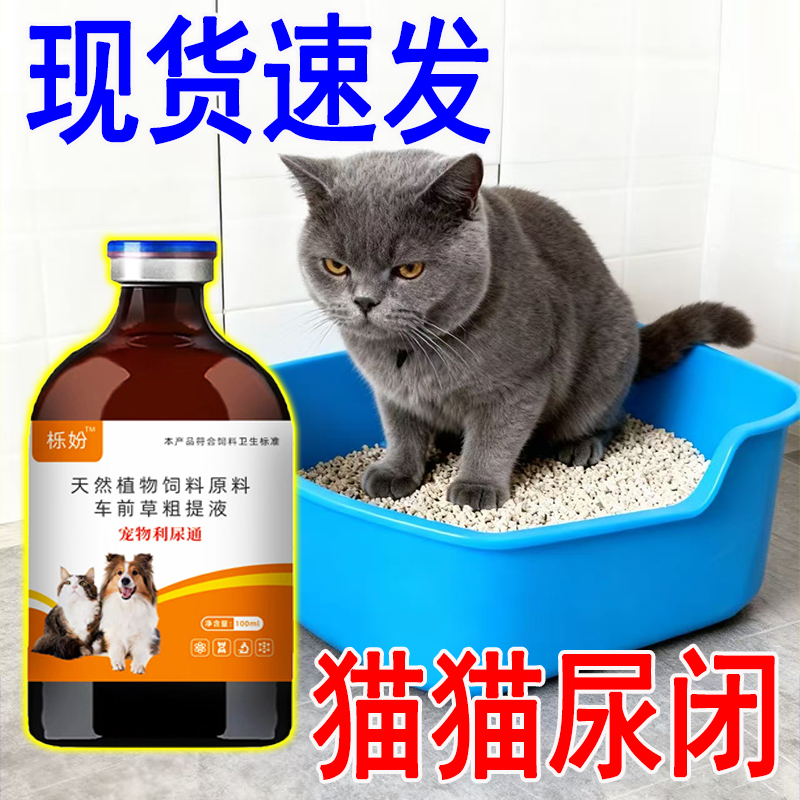 猫咪狗狗尿结石尿少尿血尿路感染利尿通淋犬尿闭尿不出膀胱水肿