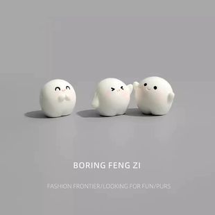 无聊了可爱小饺子桌面摆件治愈情绪解压办公室工位装 饰品