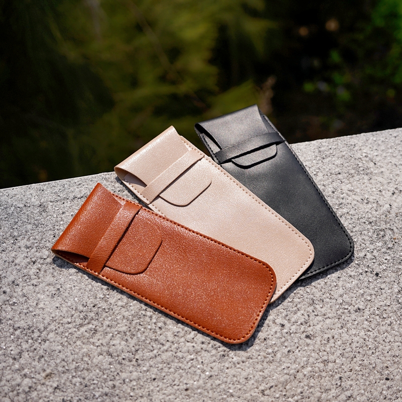 眼镜袋PU皮革轻便近视眼镜袋简约高级眼镜皮套墨镜包防刮花收纳袋