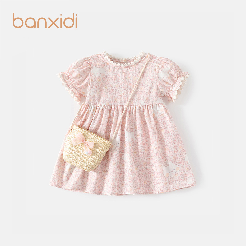 Banxidi女童连衣裙夏装2025新款