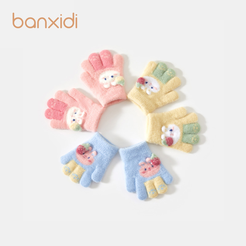 儿童手套秋冬1-4岁宝宝分指手套
