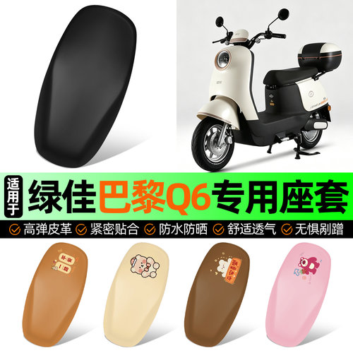 适用【绿佳巴黎Q6】电动车座套