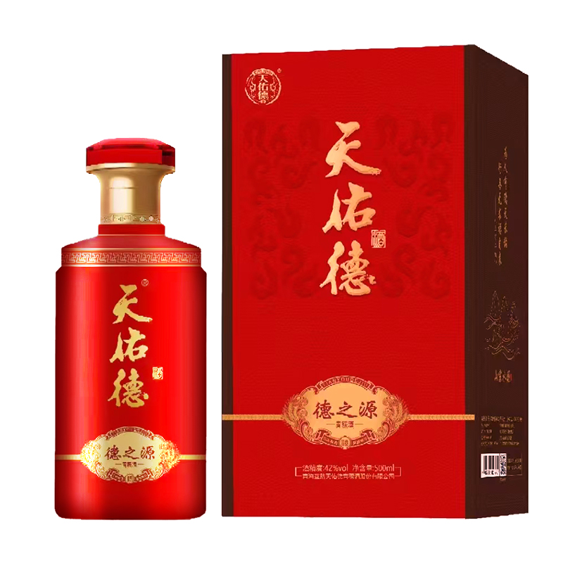 天佑德德之源青稞酒清香型白酒42度500ml高度白酒青海特产