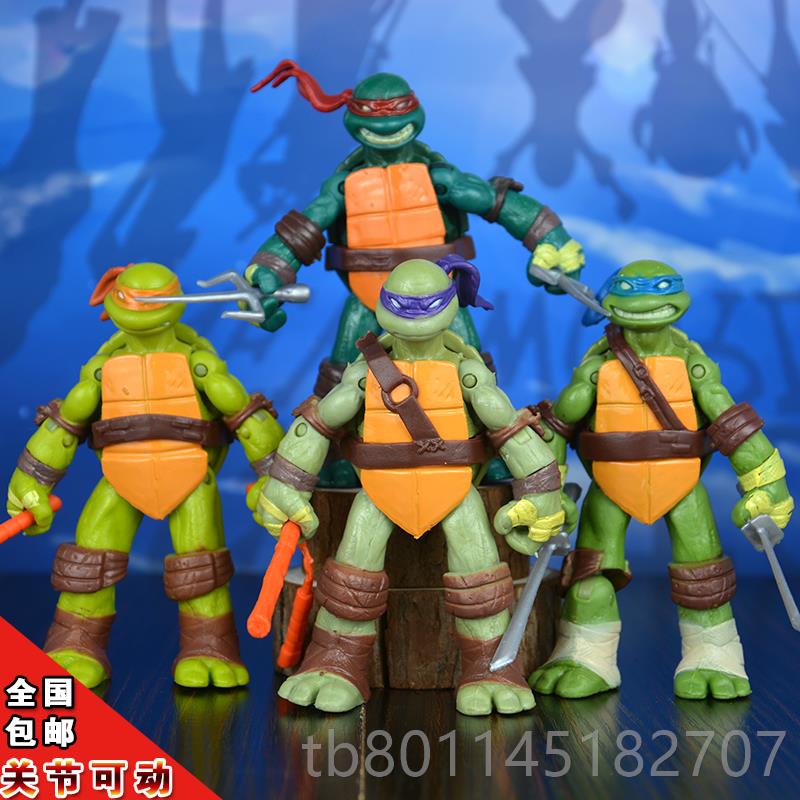 新产忍者神龟手办型 武器可拆关动节可Raph模/拉斐尔国摆件儿童玩