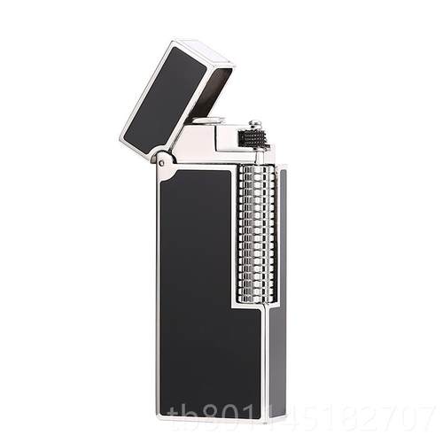 新aduro窄款纯铜M充气打火机档绅高士纤巧火钢轮侧滑砂轮气体机刻