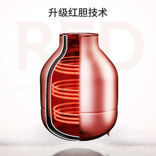 琪虎保温壶家用小型暖壶玻璃内胆热水壶红色2024新款学生宿舍瓶