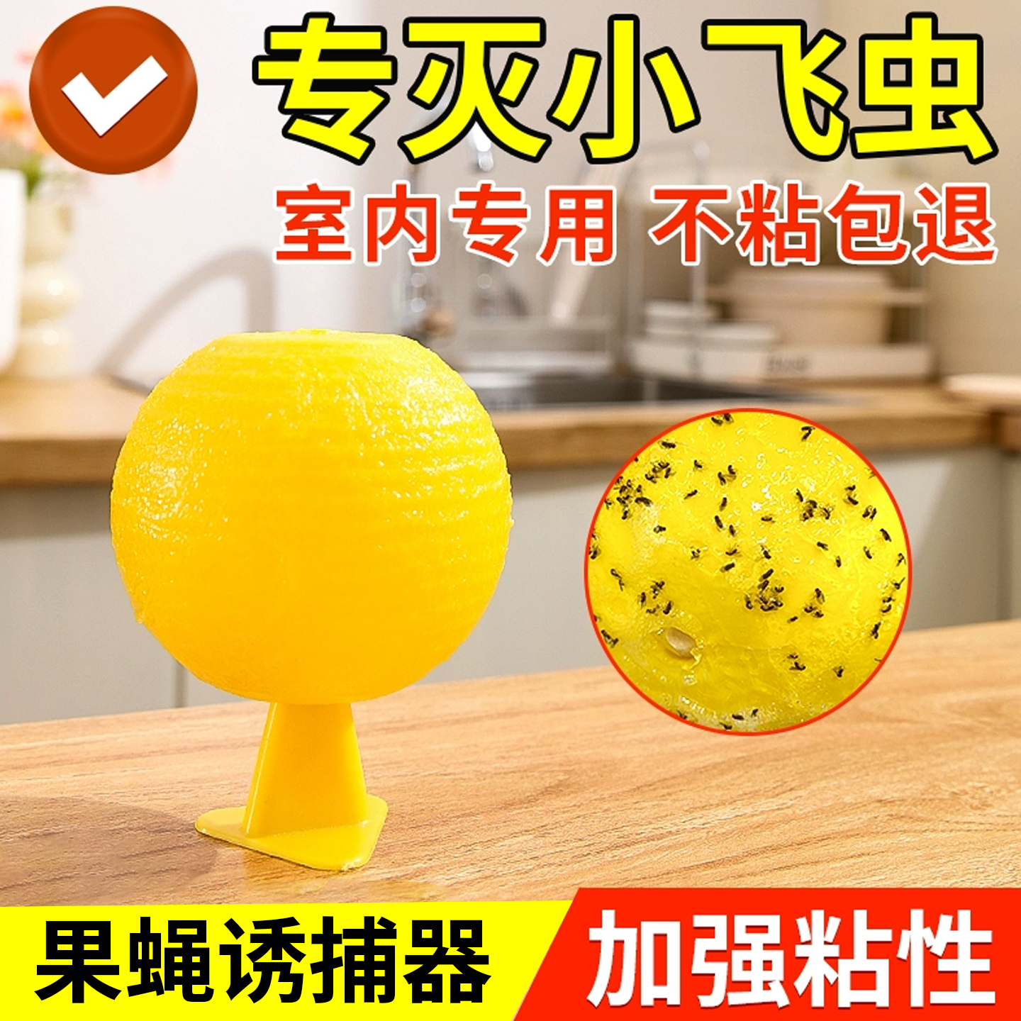 室内诱蝇球粘虫球果蝇