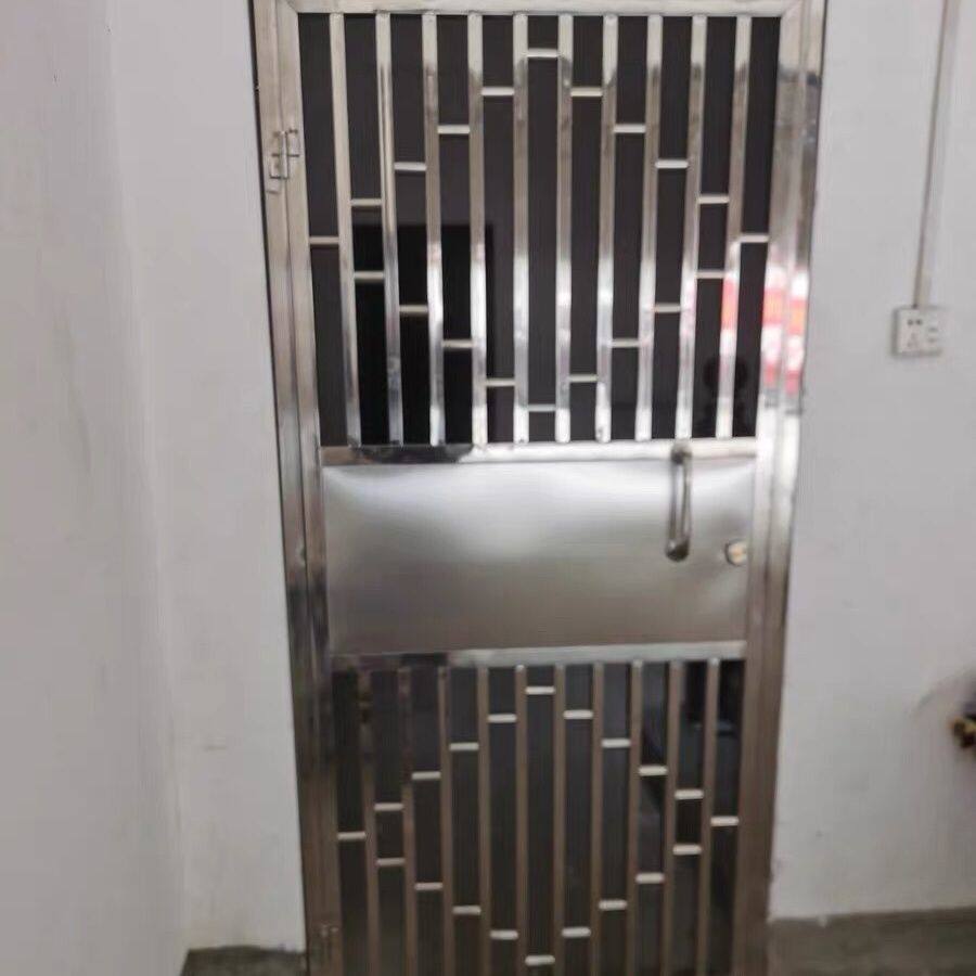 平开门不锈钢防盗门栅栏门。不锈钢门304单门入户门通风防盗门
