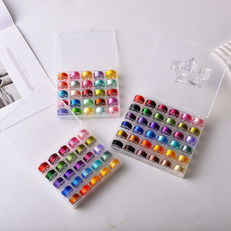 【蝶谷】多色3股绕线流苏线冰丝手工编织缠花丝线迷你套盒小卷细