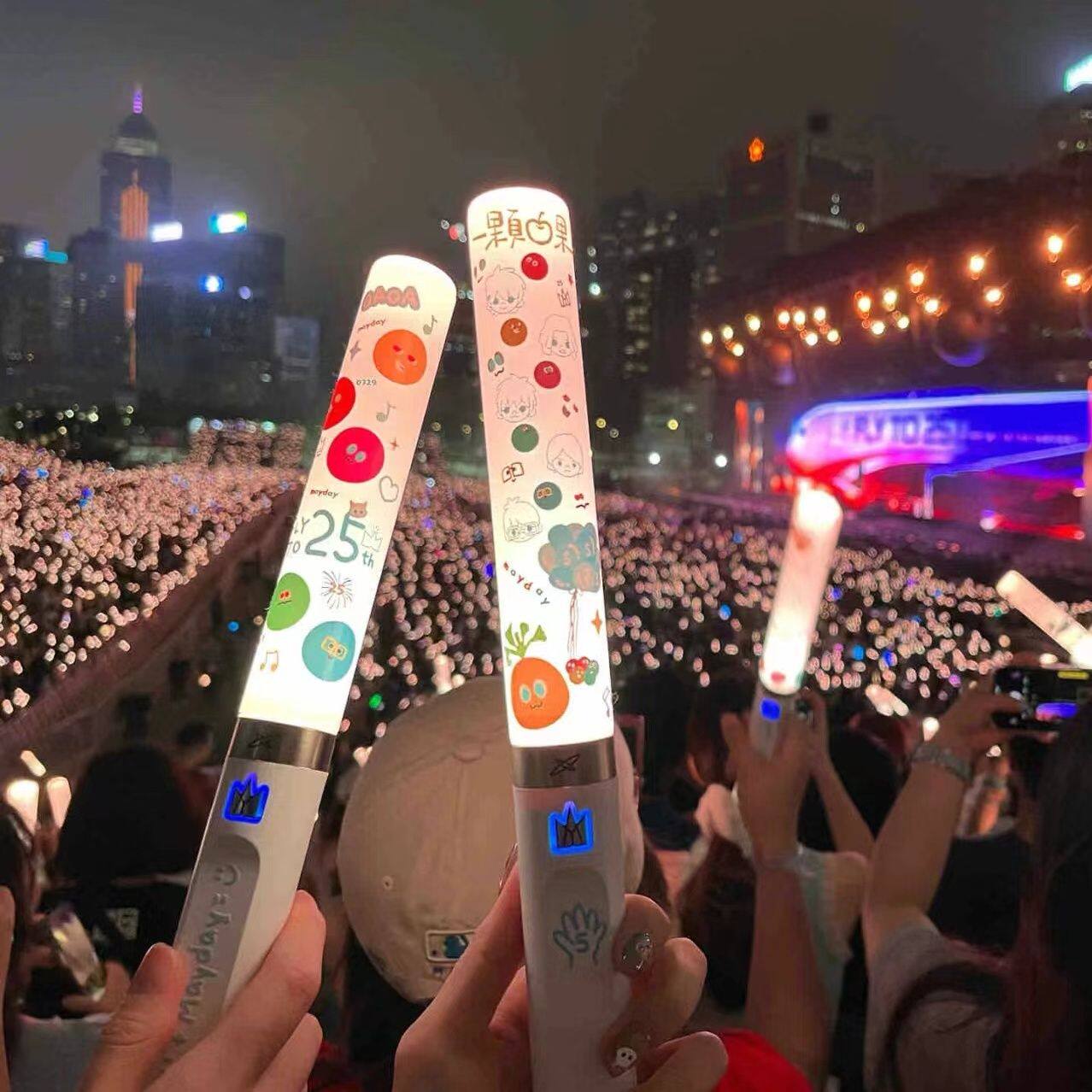 五月天荧光棒贴纸5525周边彩色演唱会应援大鸡腿收纳袋保护