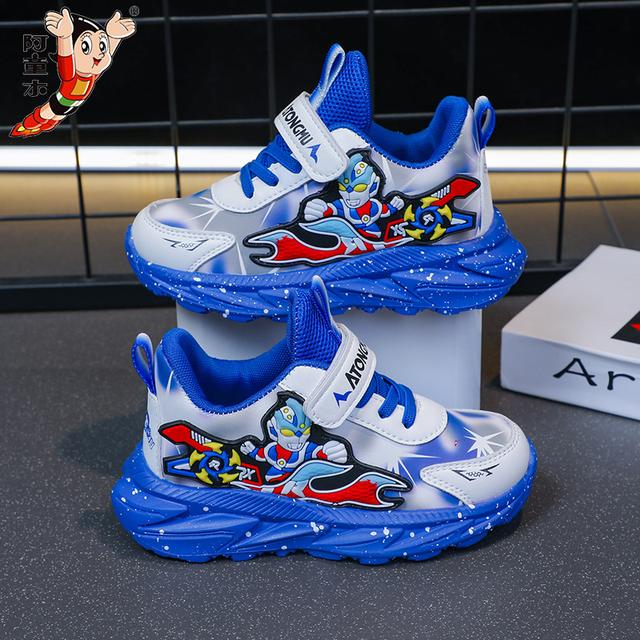 儿童运动鞋2025春夏季新款皮面防水加绒防滑舒适轻便男童鞋跑步鞋