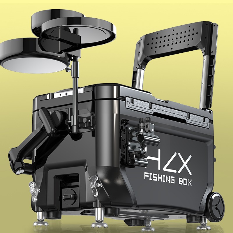 画中仙拐角炮台多功能3200碳素台钓垂钓箱带升降脚超轻保温钓鱼箱