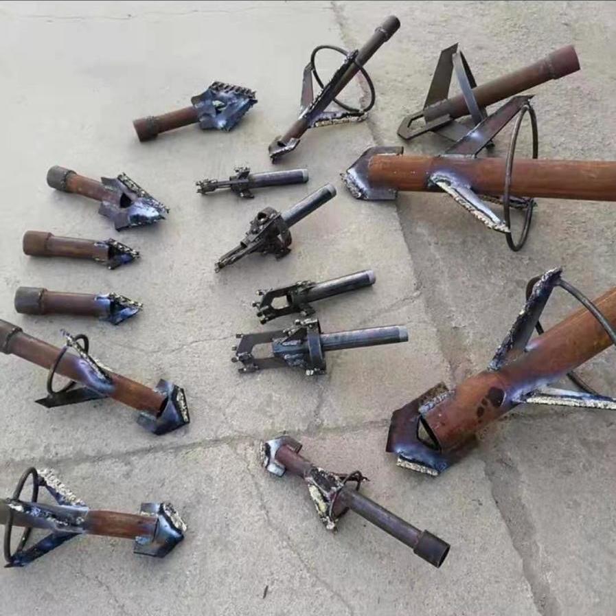 小型打井机 钻井机家用水冲式合金钻头民用 尺寸可定制