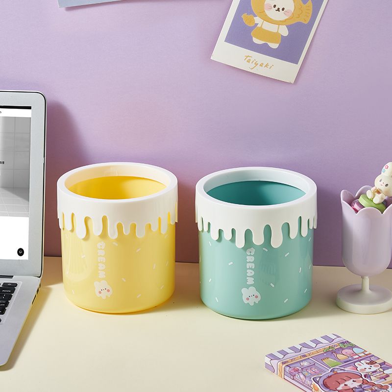 桌面垃圾桶可爱小号迷你2023新款家用宿舍客厅办公室收纳桶高颜值