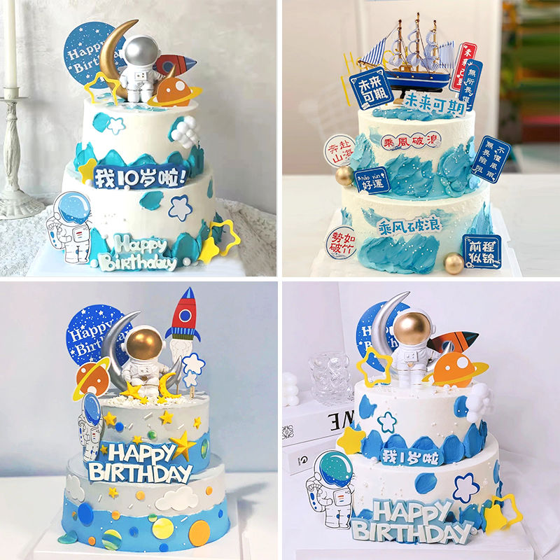 蛋糕模型仿真2022新款双层网红创意儿童可爱卡通插件塑胶蛋糕样品