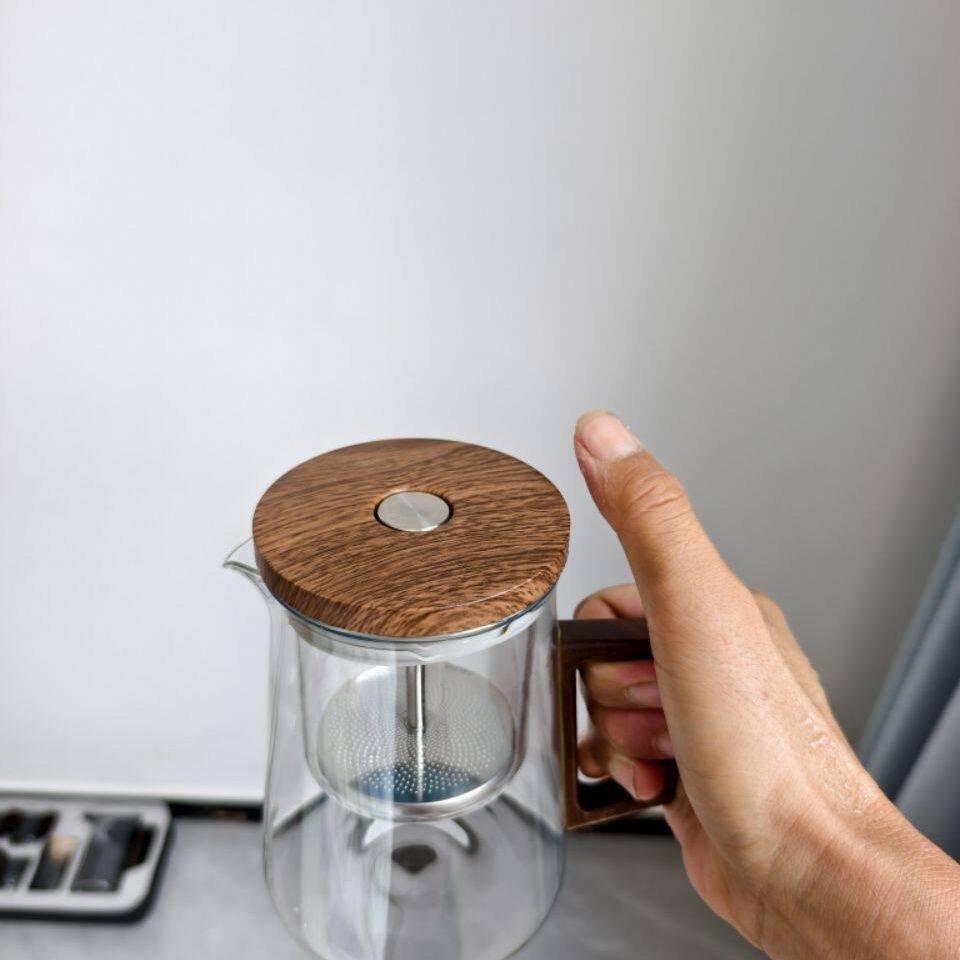 800毫升新款飘逸壶玻璃茶具家用玻璃茶杯办公室喝茶功夫茶壶