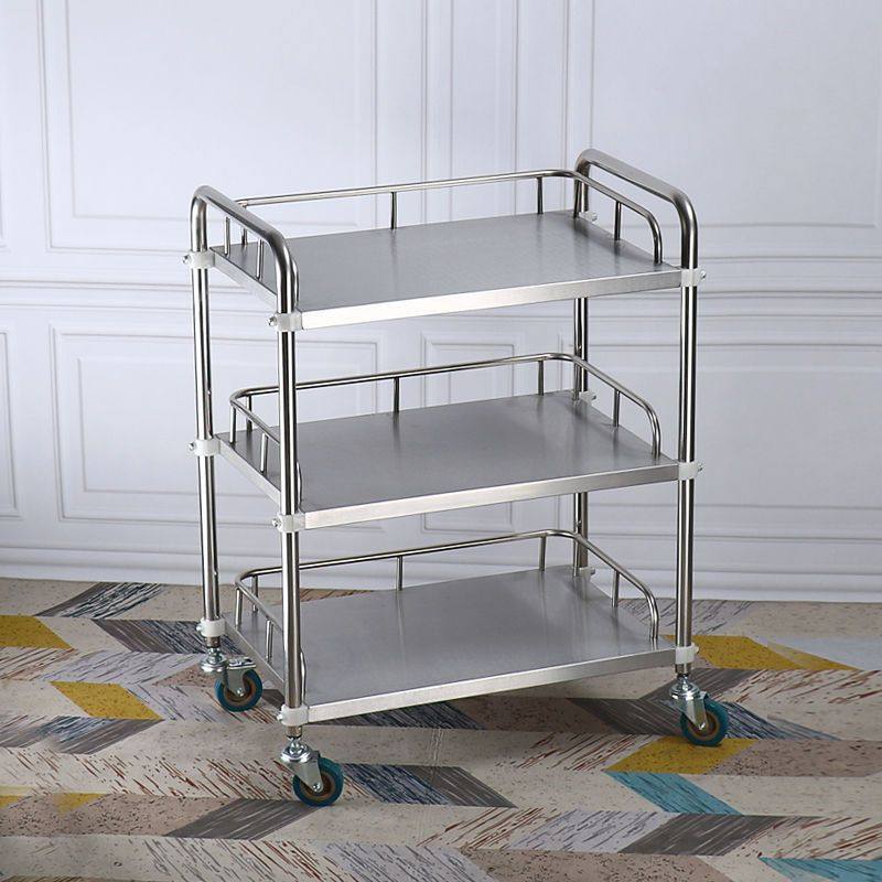 不锈钢医用器械推车理疗针灸美容医院手术仪器治疗车推车式置物架