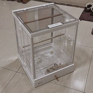 达洋鸟笼4001白色透明笼子网红鸟别墅玄凤牡丹虎皮高档b4001
