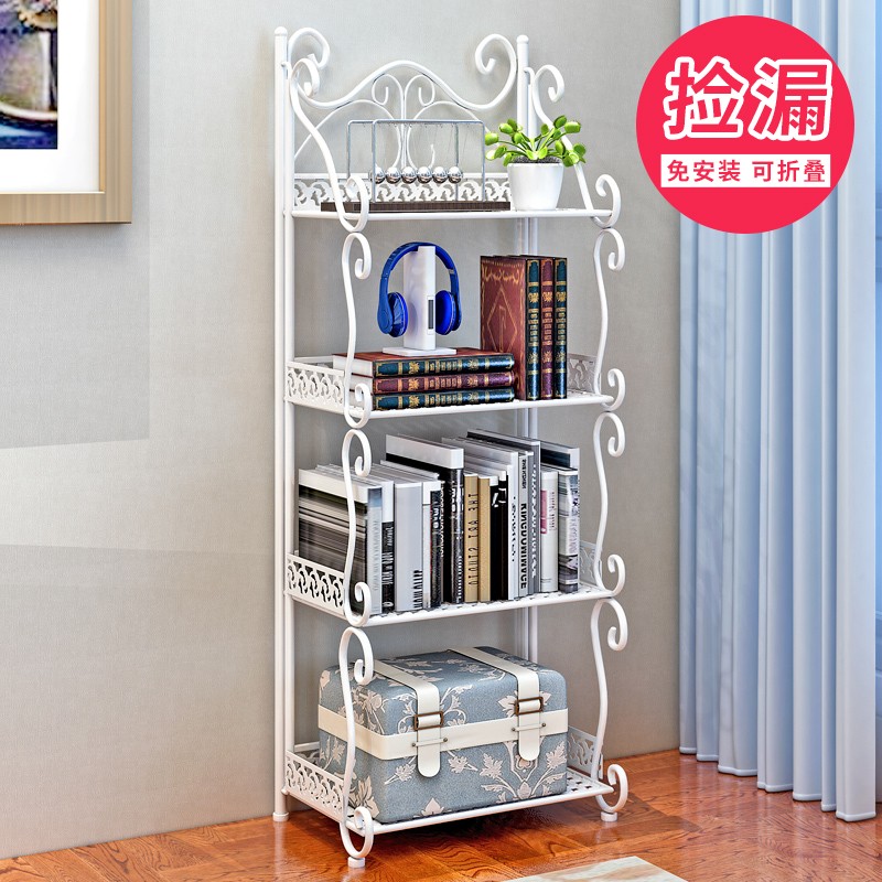 简易书架置物架落地多层宿舍收纳神器学生书柜卧室家用靠墙架子