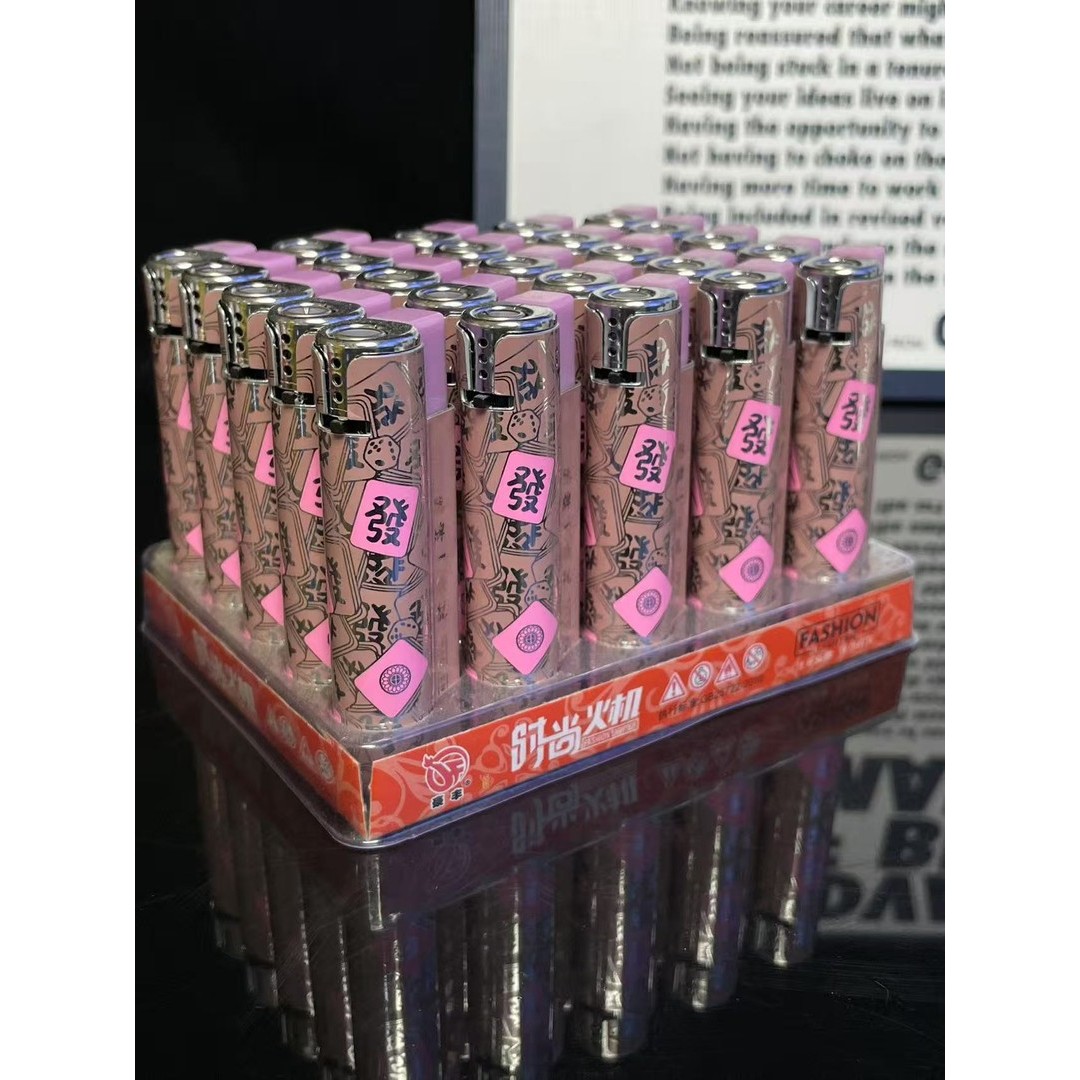 豪丰男士金属蓝焰直冲防风打火机火柴点烟器工厂直发个性定制