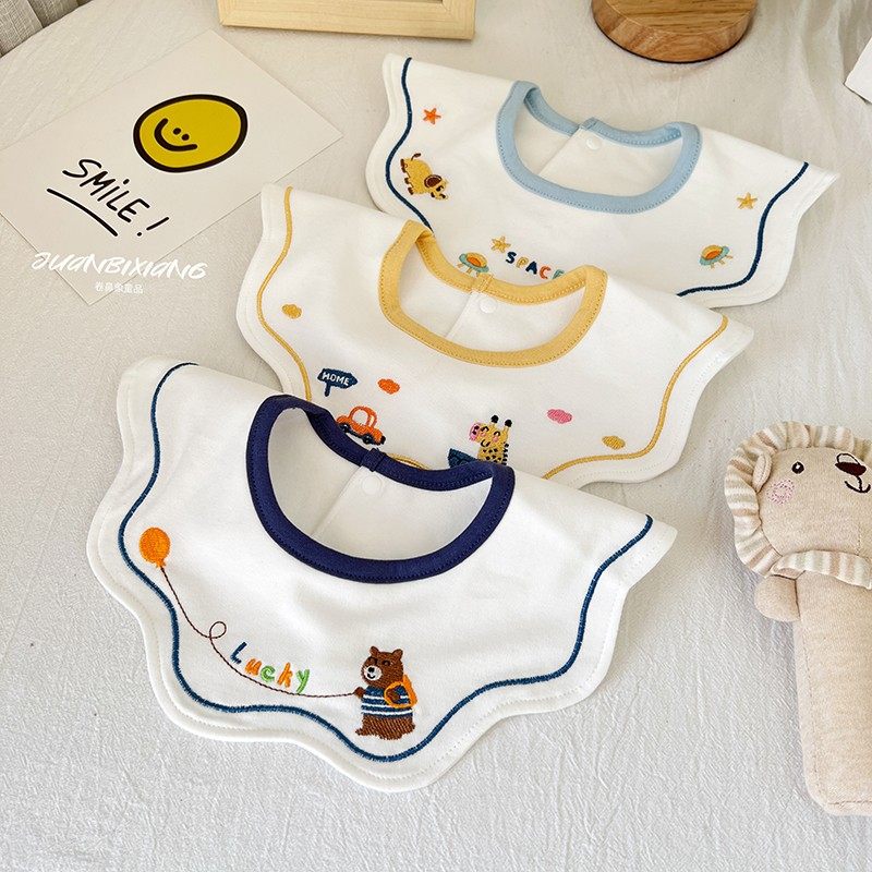 韩版ins宝宝口水巾婴儿纯棉360度防水小围嘴男女宝宝防吐奶围兜,婴童用品,口水巾,淘宝优惠券,粉丝福利购,淘宝优惠卷