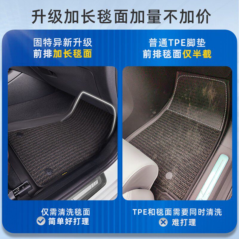 固特异TPE脚垫适配于宝马3系5系长轴X1X3X4X5 iX3 i3i5 X5L专用图片