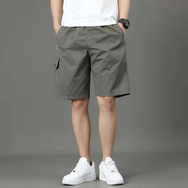 Summer new men's work shorts pocket zip rend versatile casua - 实物图