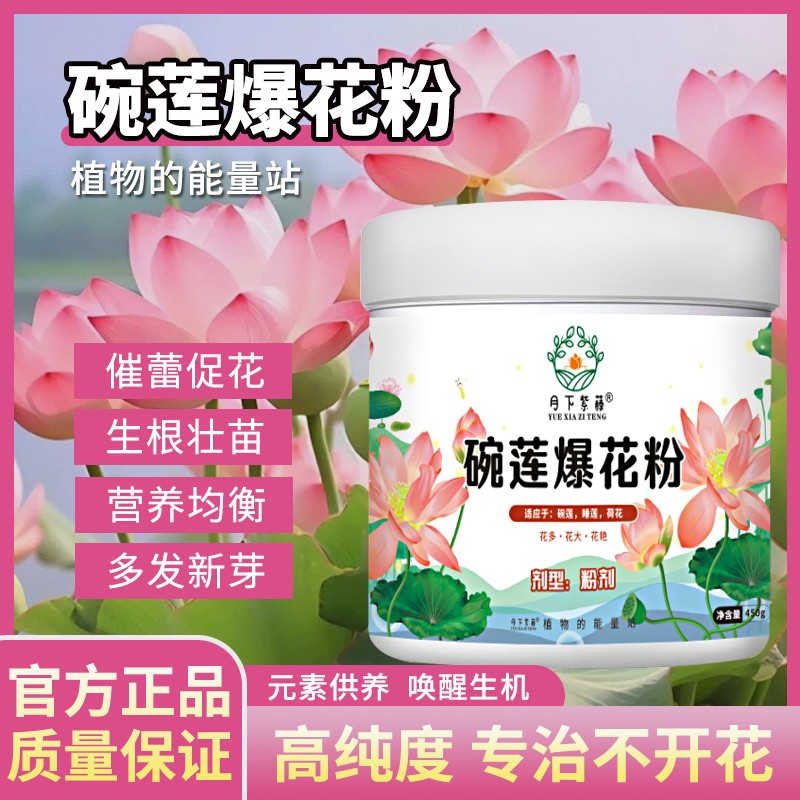 碗莲爆花粉植物肥料睡莲专用营养液促进开花的肥料水培荷花专用肥