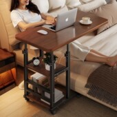 床边桌可升降移动电脑桌办公桌简易学生书桌卧室家用床上学习桌子