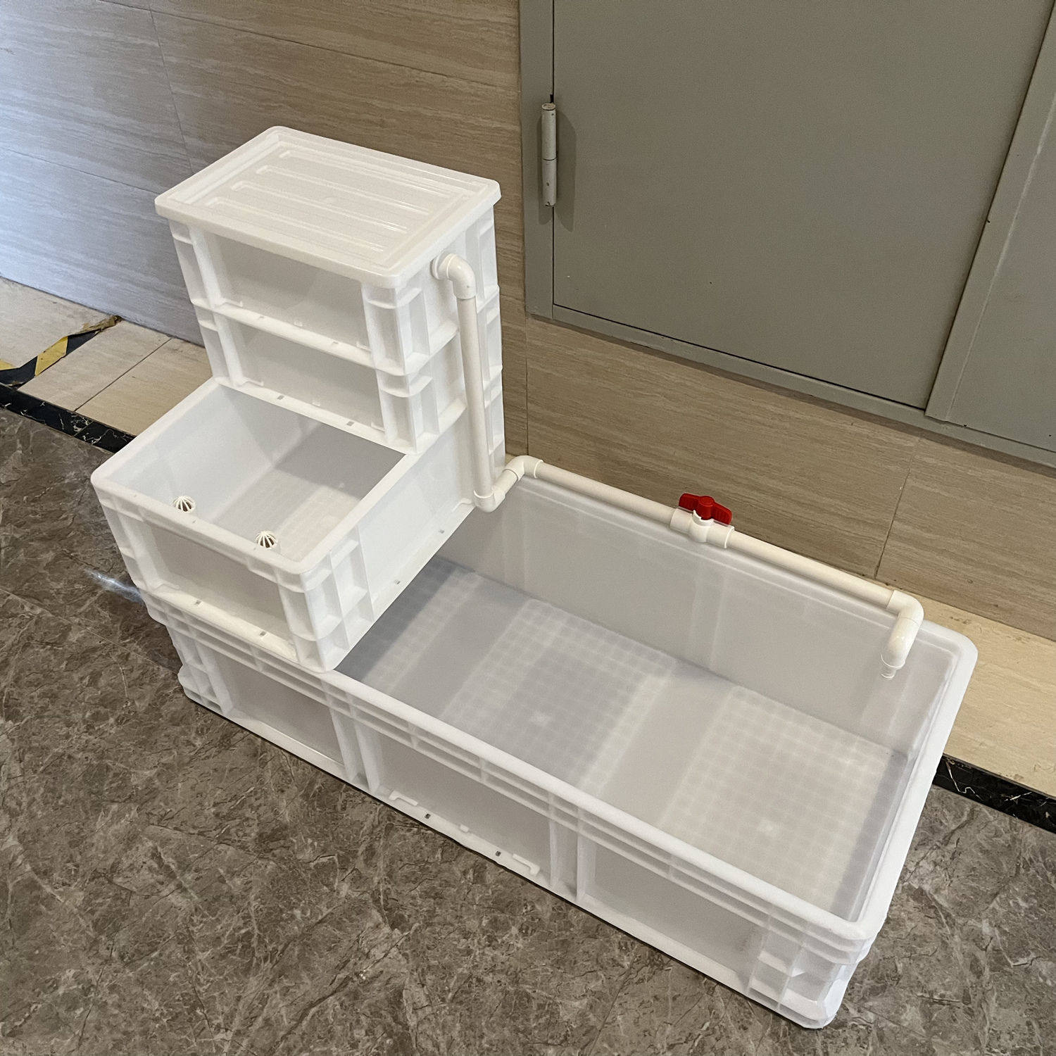 养龟箱沼泽缸生态缸大型过滤器家用鱼缸乌龟缸混合养周转箱免换水