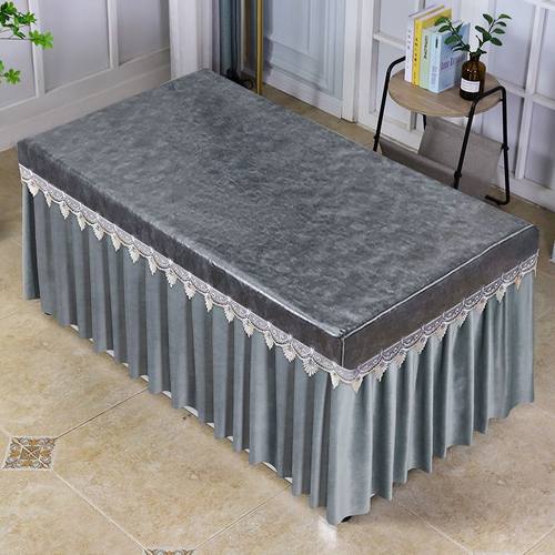 办公桌防尘夏季薄款烤火桌子罩套免洗防水油烤火罩电火炉茶几桌布